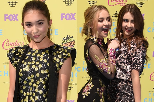 Sabrina Carpenter Rowan Blanchard Meet Teen Choice Awards 2015