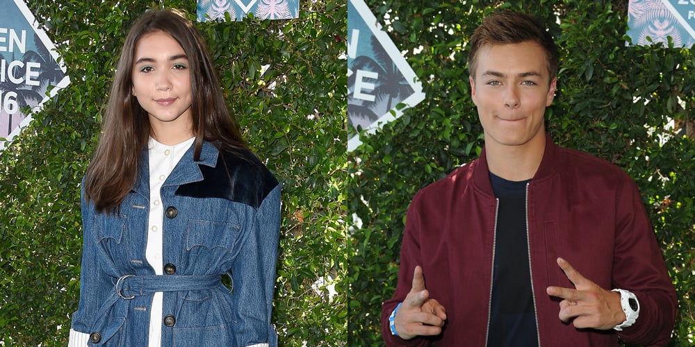 Rowan Blanchard Wears Cool Denim Over Dress At Teen Choice Awards