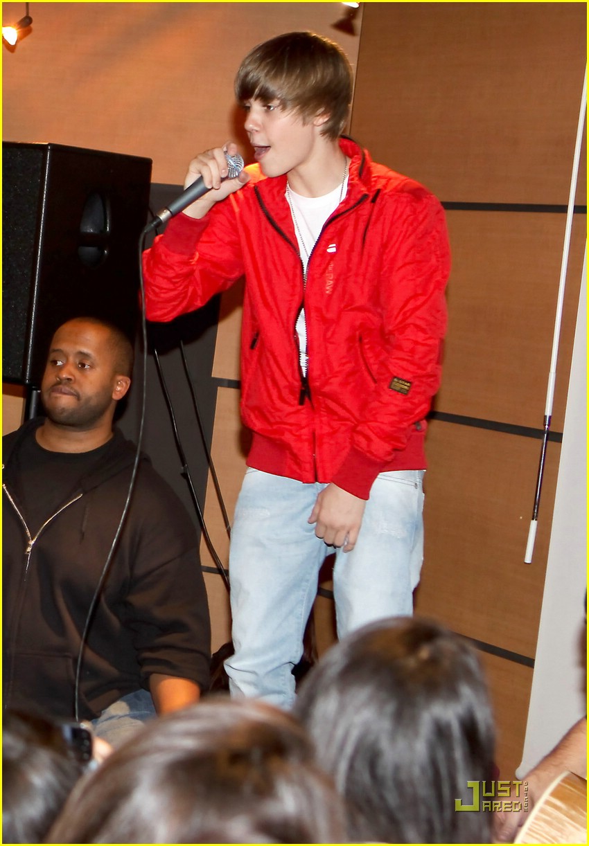 Justin Bieber The X Factor UK Red Leather Jacket | JM