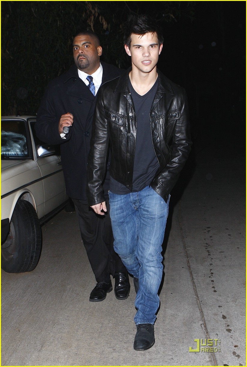 taylor lautner post grammy party 01