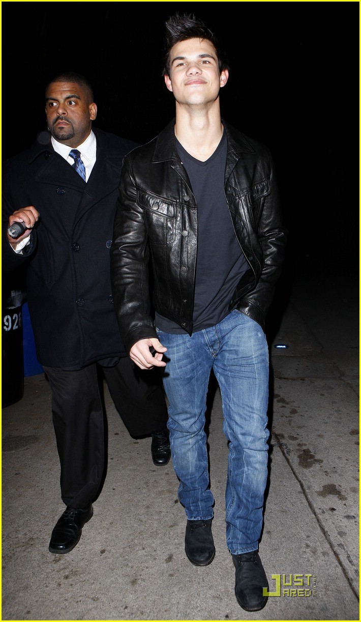 taylor lautner post grammy party 05