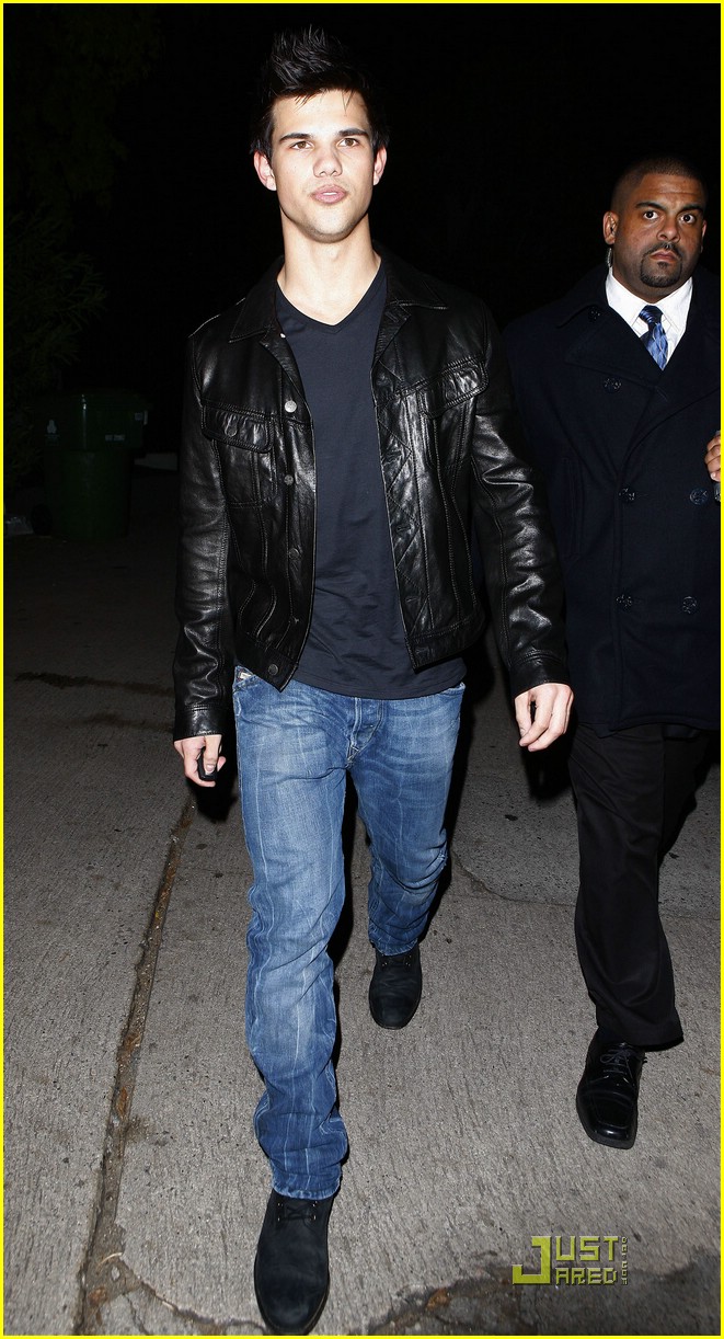 taylor lautner post grammy party 09