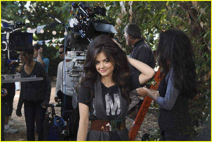 lucy hale shay mitchell blowouts 11