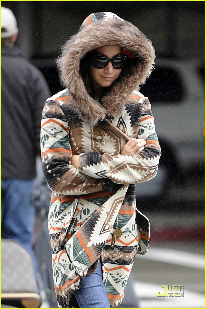ashley tisdale fur hoodie 06