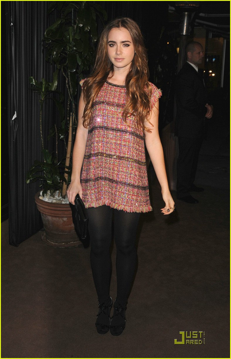 lily collins chanel shopping party 33