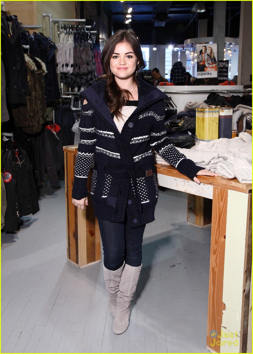 lucy hale superdry shopper 34