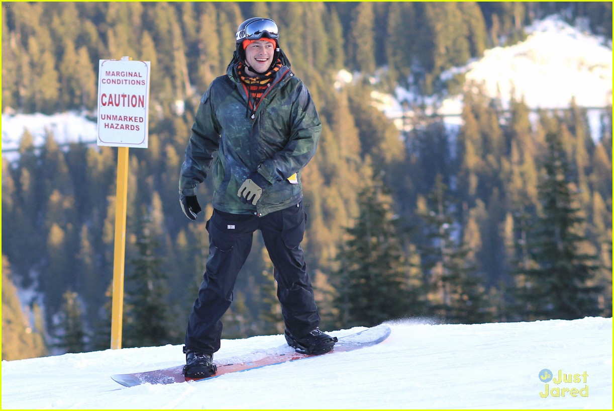 cory monteith snowboarding 09