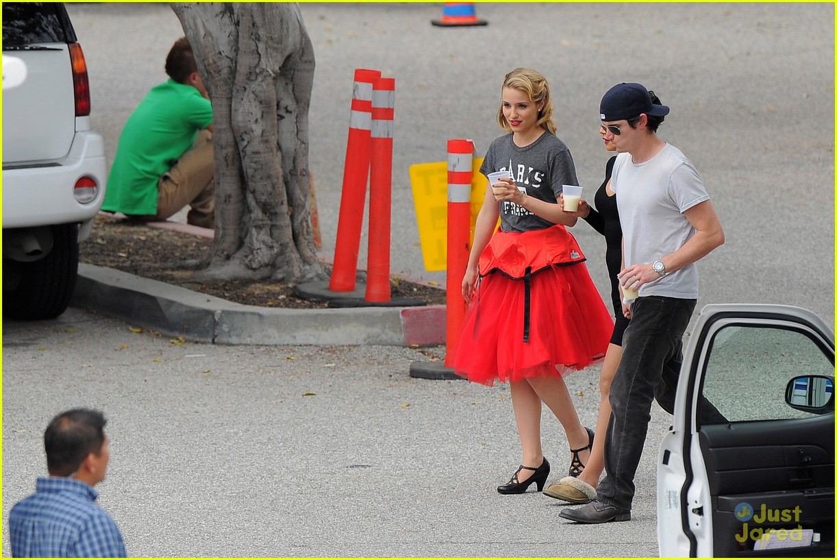 dianna agron lea michele ladies red 10