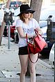 emma roberts digs red purse 05