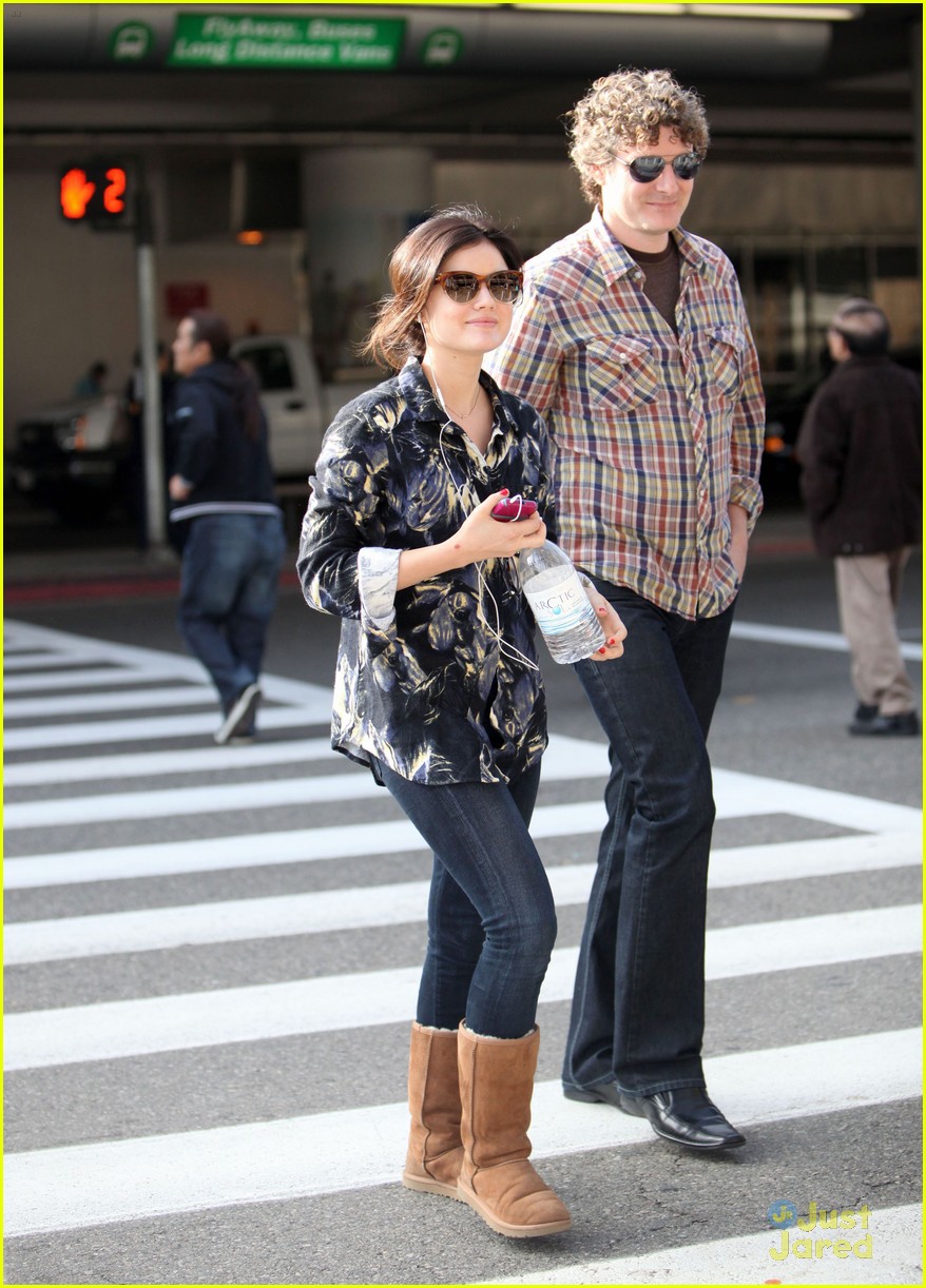 lucy hale lax arrival 10