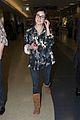 lucy hale lax arrival 02