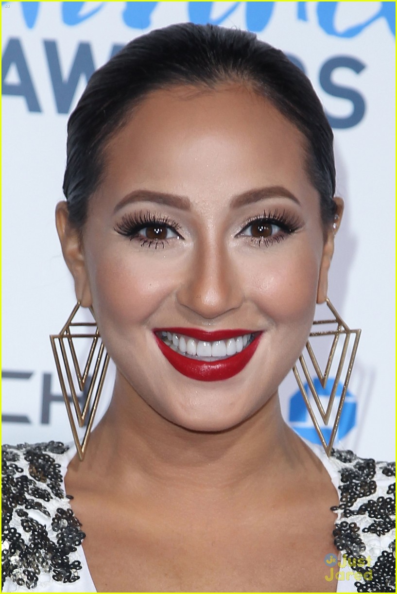 adrienne bailon giving awards xfactor viewing party 07