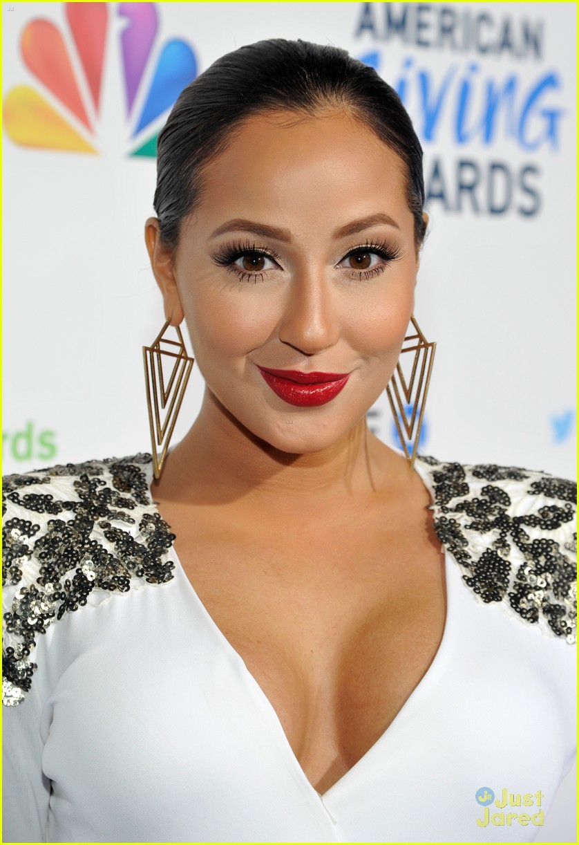 adrienne bailon giving awards xfactor viewing party 13