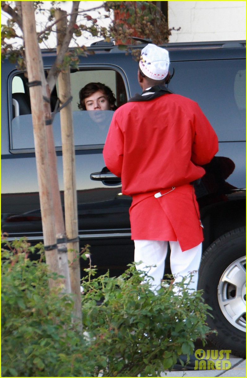 harry styles in n out drive thru 13