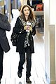 lily collins lax departure 01