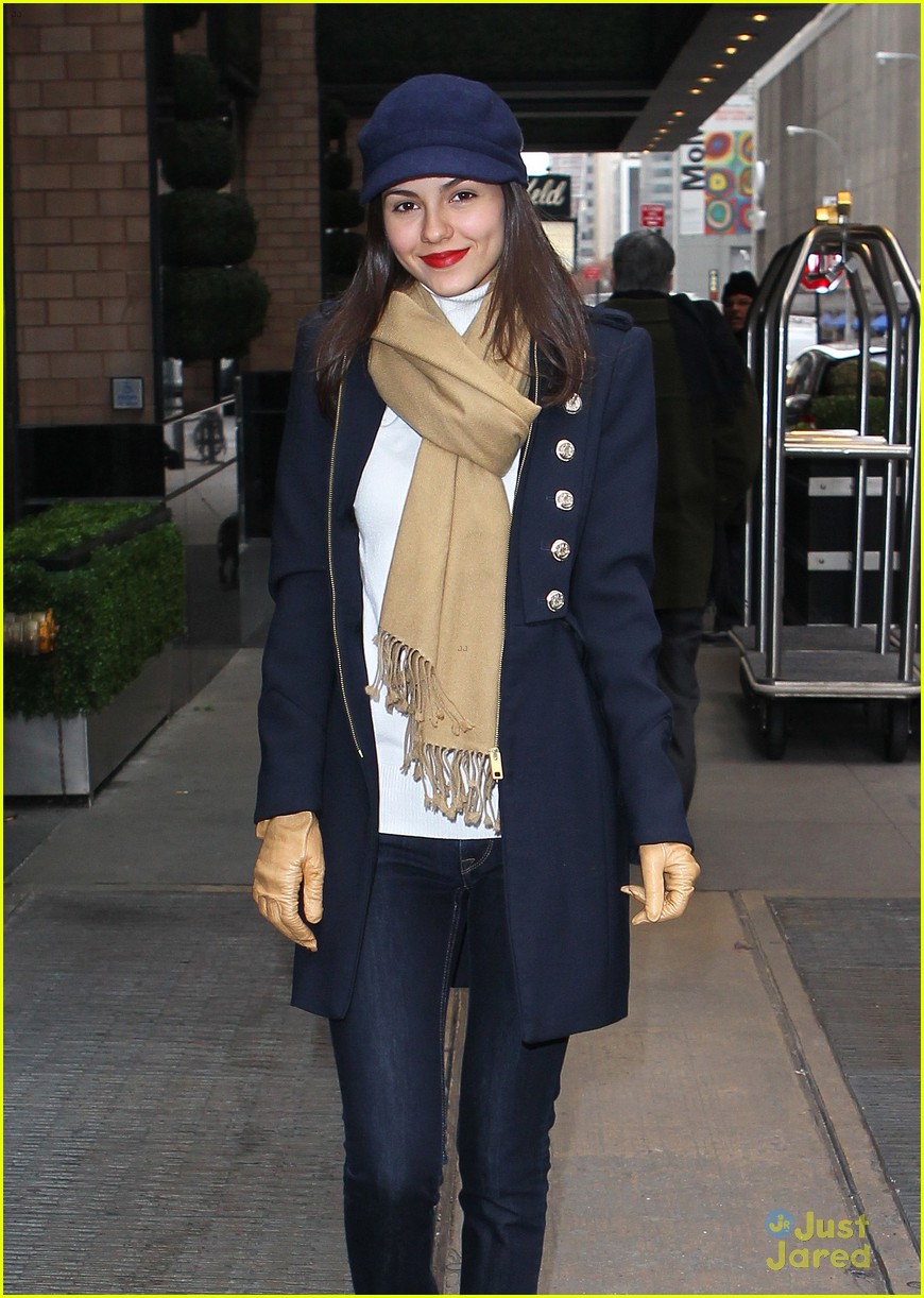 victoria justice bundled up in nyc 09