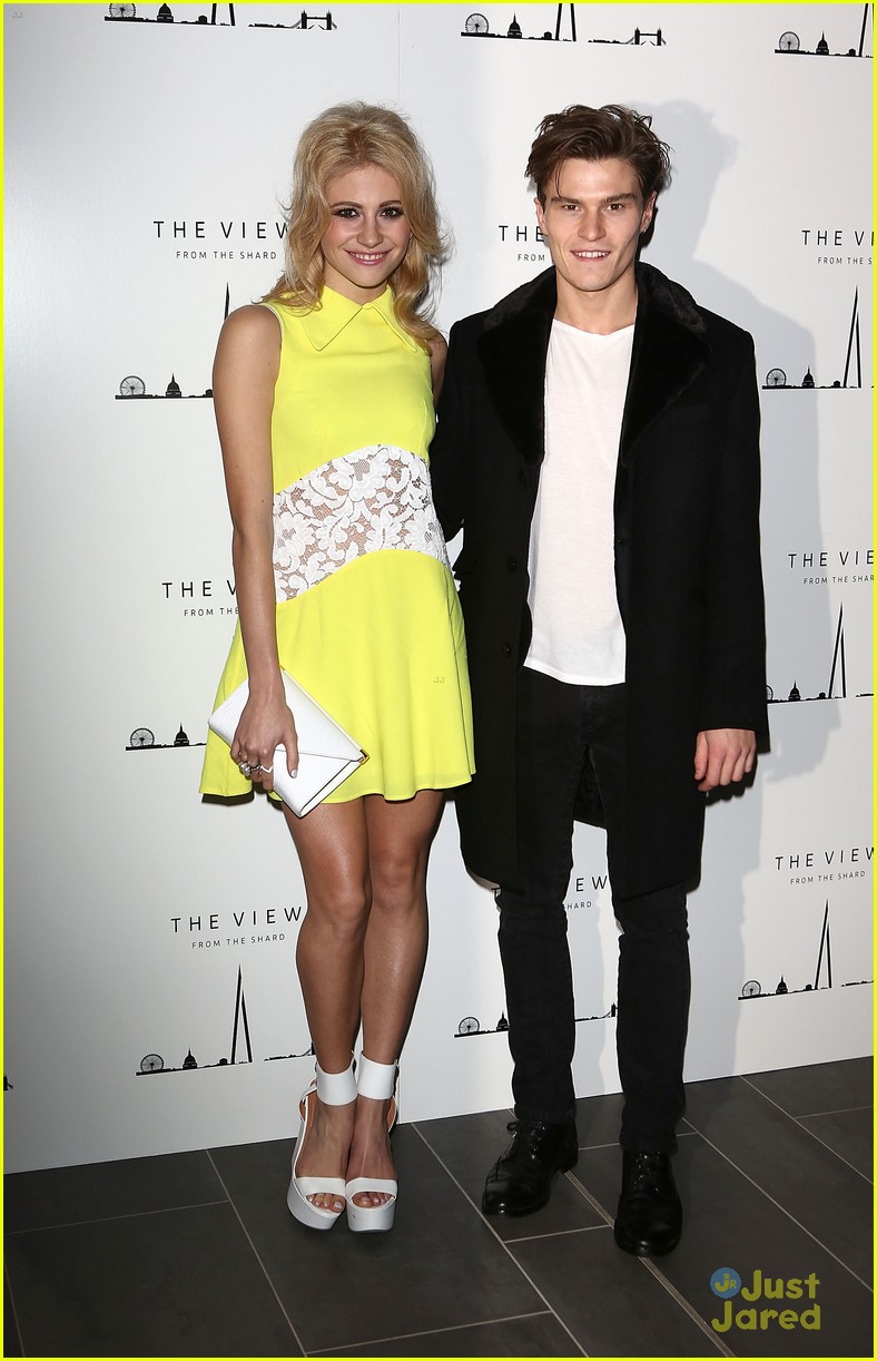 pixie lott oliver cheshire view shard party 07