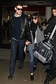 lea michele cory monteith lax arrival 01