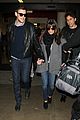 lea michele cory monteith lax arrival 04