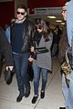 lea michele cory monteith lax arrival 09