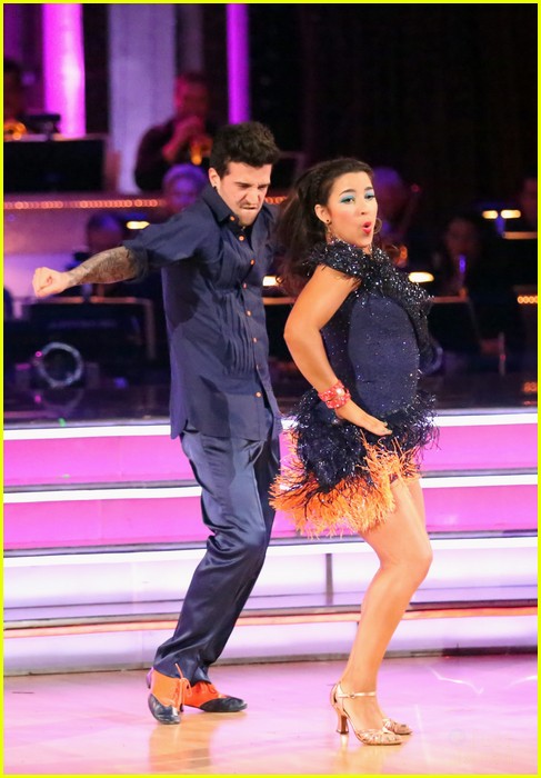 Aly Raisman Mark Ballas Cha Cha Dance Off Still Safe on DWTS