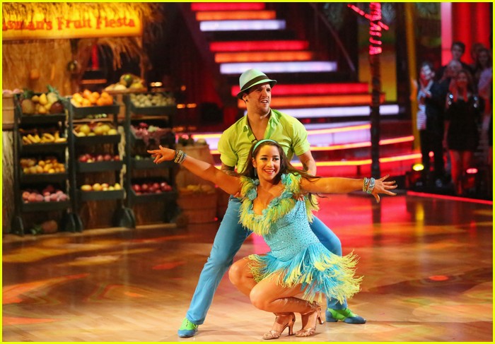 Aly Raisman Mark Ballas Cha Cha Dance Off Still Safe on DWTS