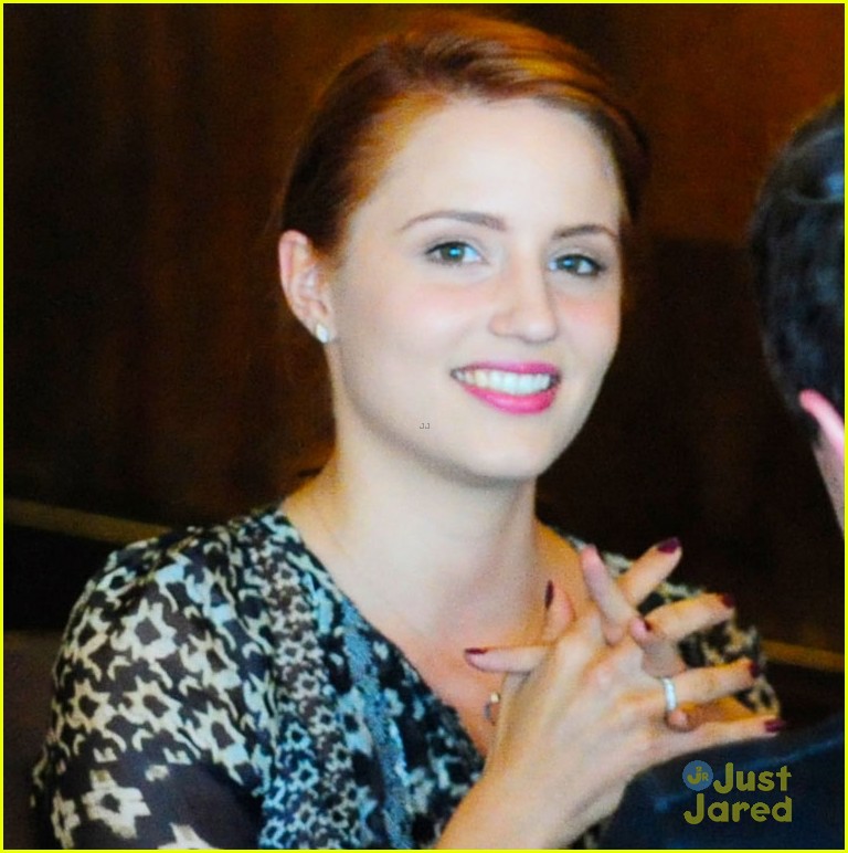 dianna agron shows off new red hair 02