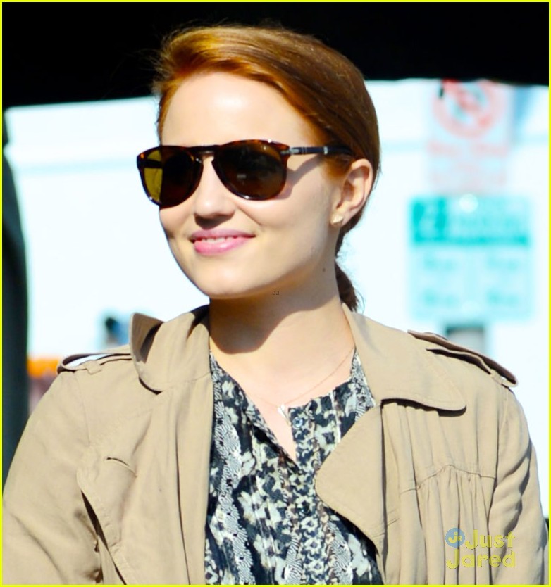 dianna agron shows off new red hair 04