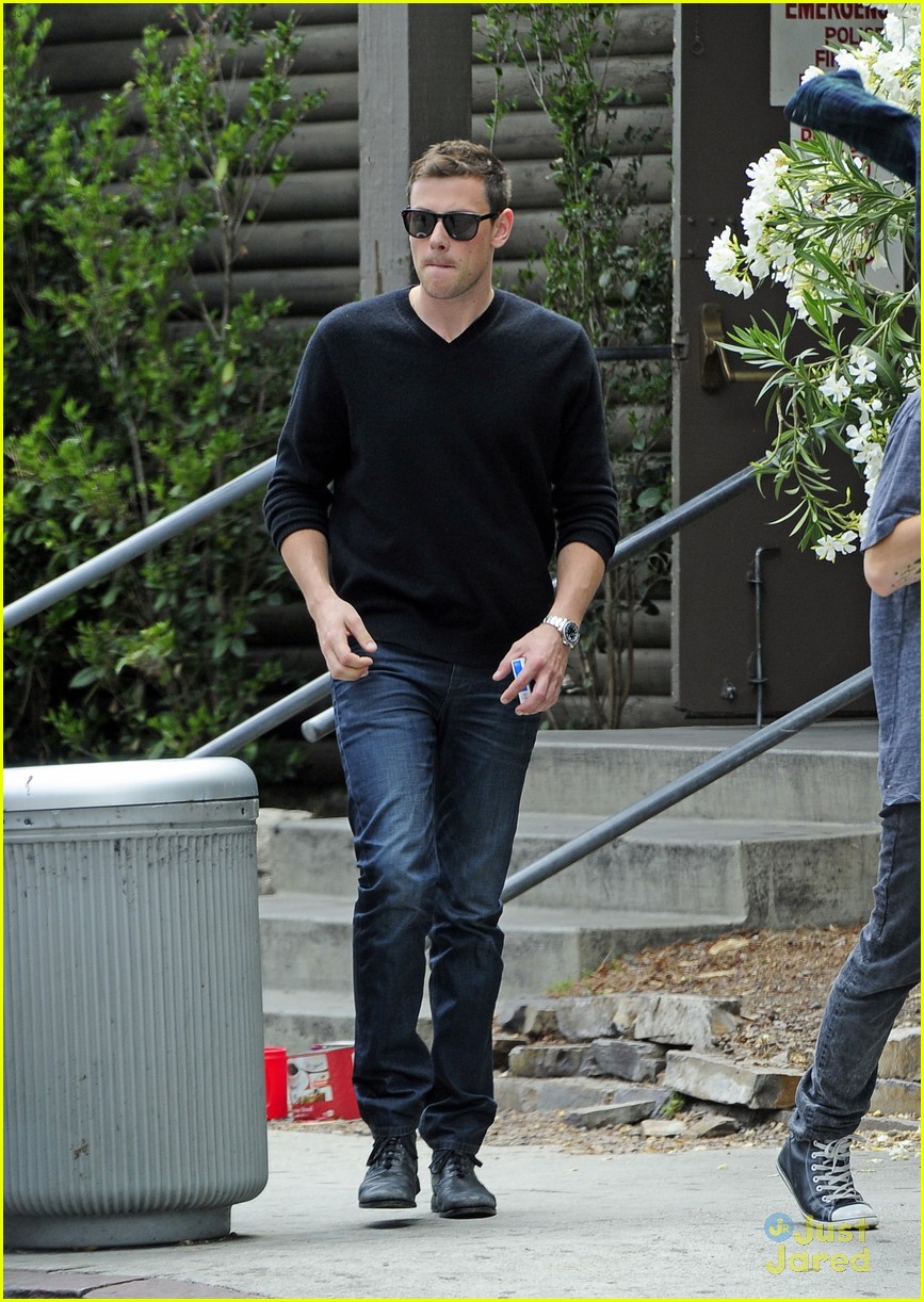 cory monteith post birthday outing 01