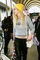 elle fanning lax arrival after met ball 12