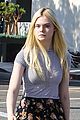 elle fanning saturday shopping spree with mom 01