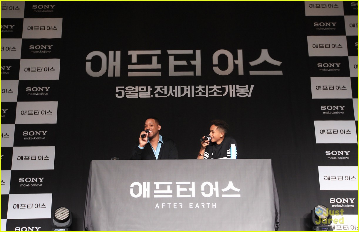 jaden smith after earth press conference with dad will 11