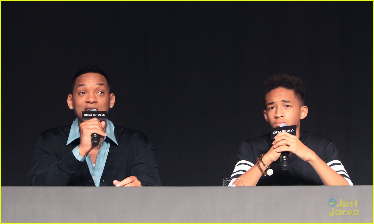 jaden smith after earth press conference with dad will 14