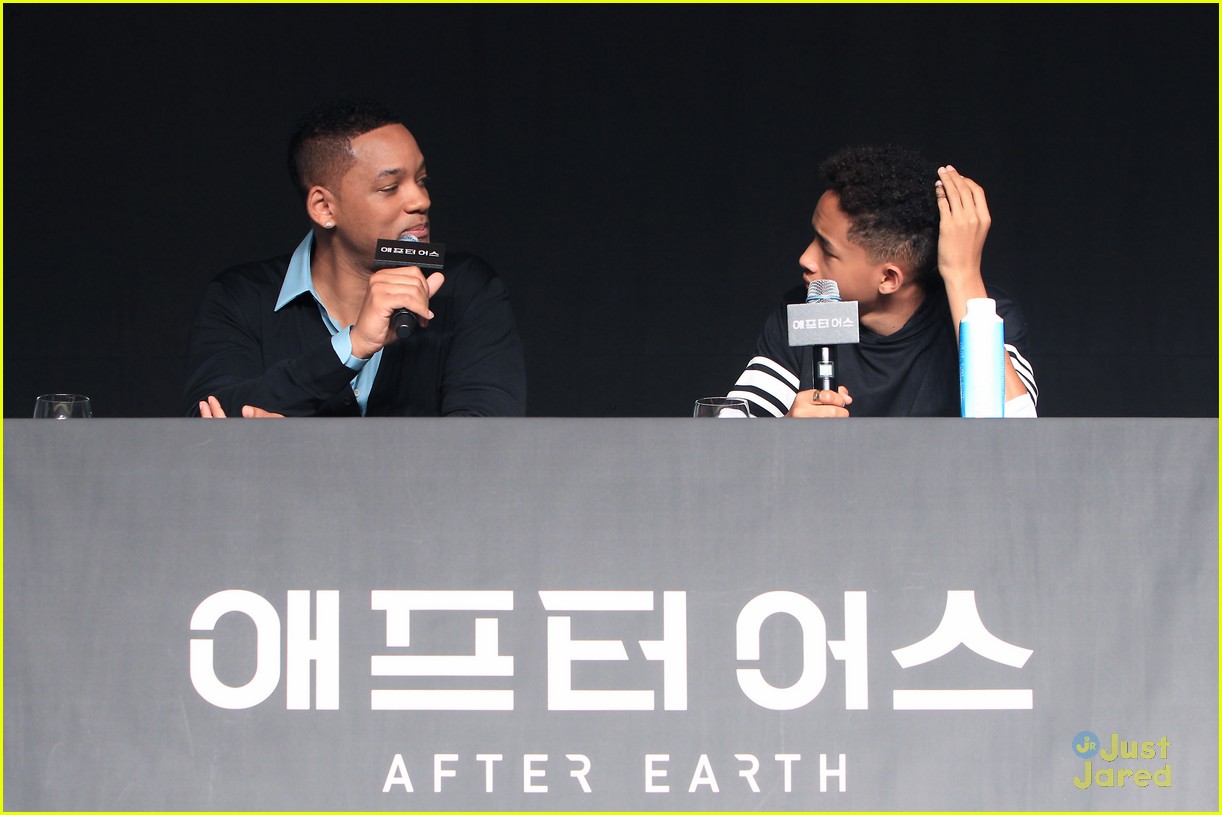 jaden smith after earth press conference with dad will 15