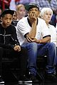jaden smith miami heat game with dad will 13