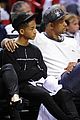 jaden smith miami heat game with dad will 25