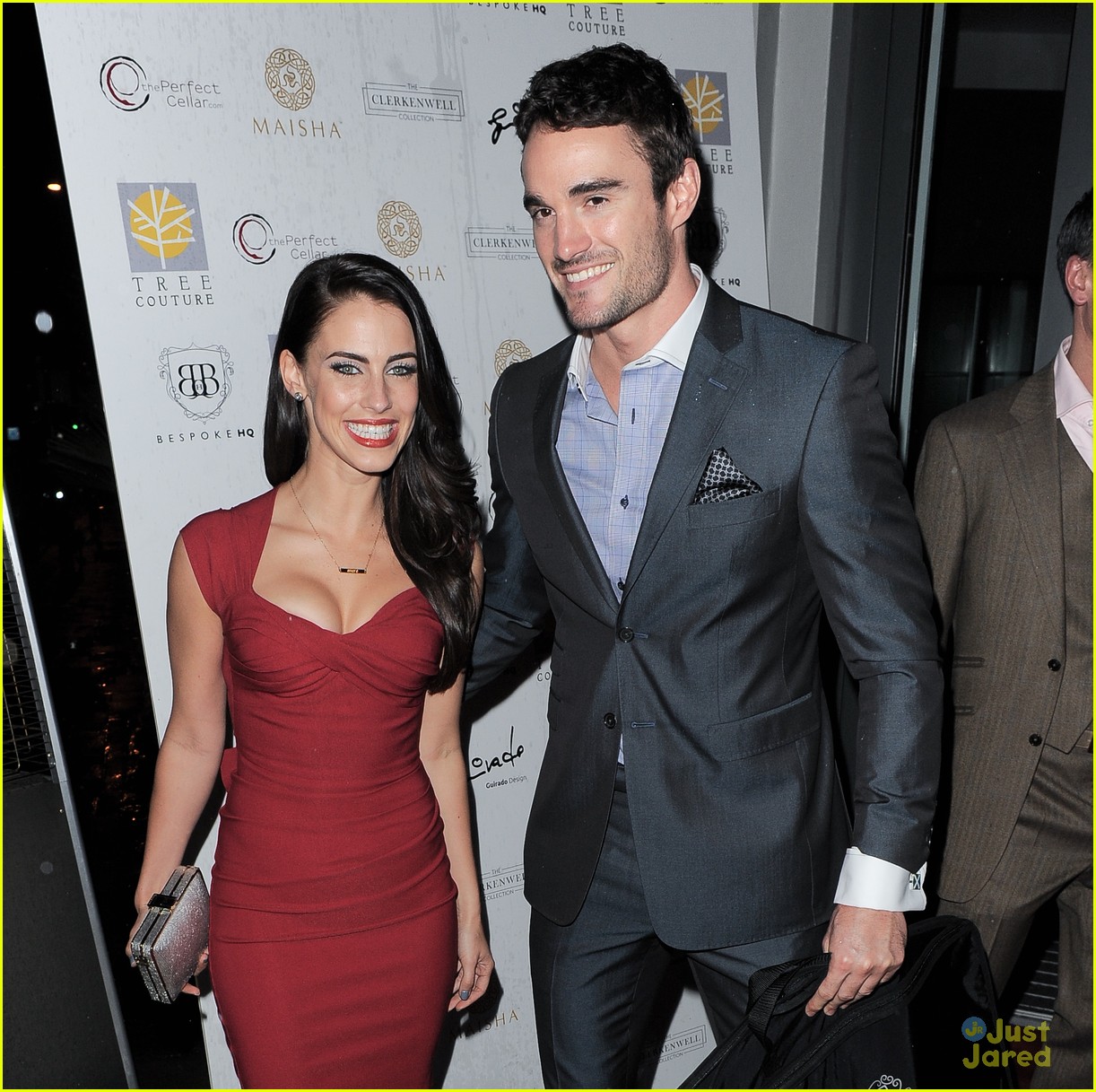 jessica lowndes thom evans astor martin vip launch 02