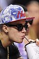 justin bieber sits courtside at miami heat playoff game 02