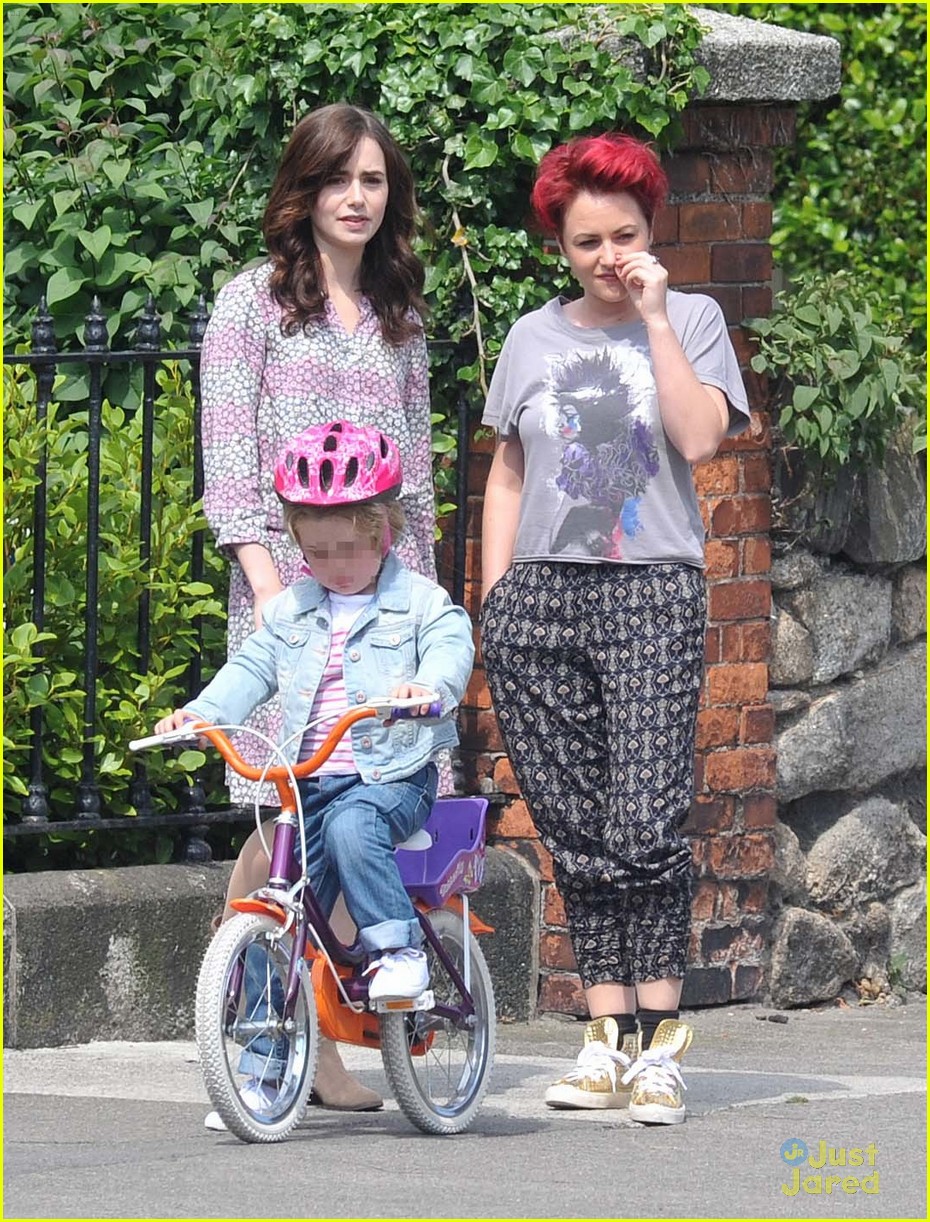 lily collins bicycle ride watch 11
