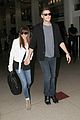 lea michele cory monteith holding hands lax 02