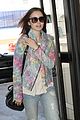 lily collins lax arrival 05
