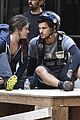 taylor lautner marie avgeropoulos tracers filming 06