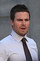 stephen amell suits up for arrow 02