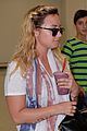 demi lovato lands at newark after trip home 04