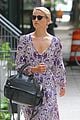 dianna agron floral dress nyc 03