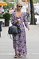 dianna agron floral dress nyc 06