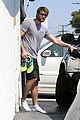 liam hemsworth leaves the gym barefoot 01