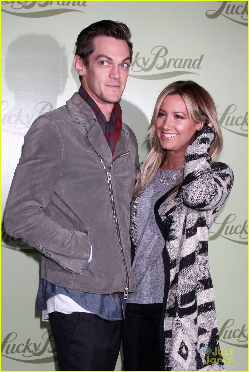 ashley tisdale christopher french lucky brand flagship store opening 03