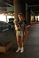 bella thorne new mexico arrival 05