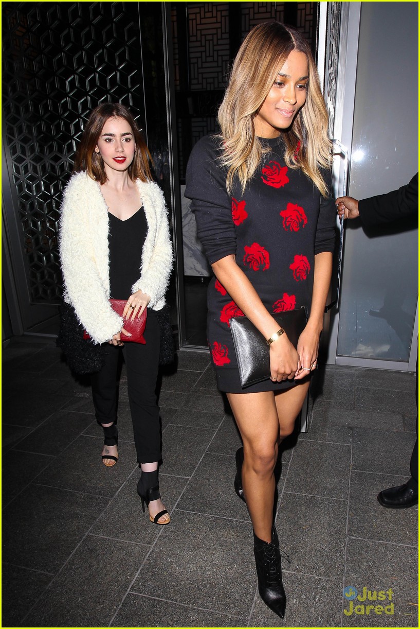 lily collins dinner date with ciara 04